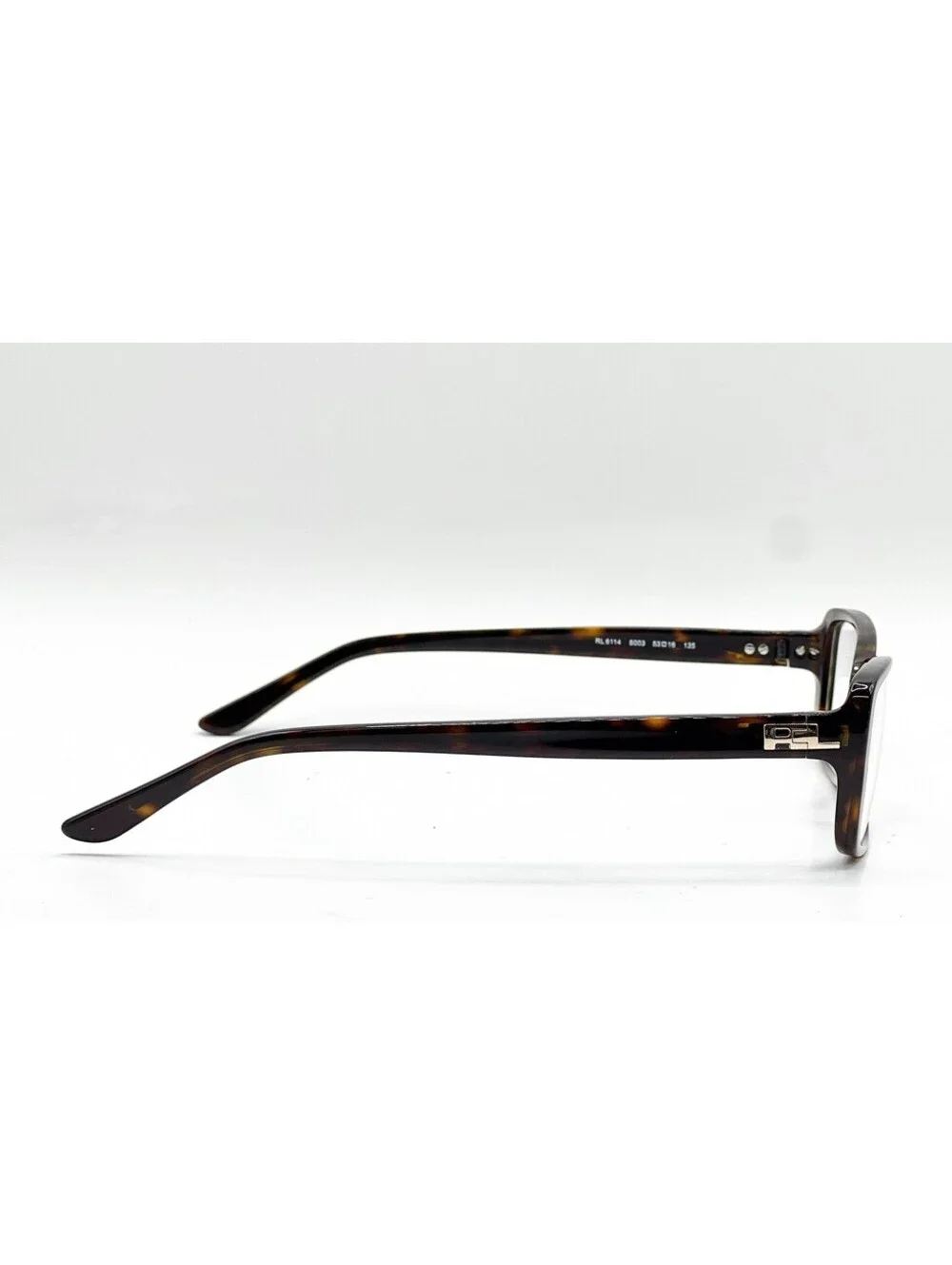 Ralph Lauren RL 6114 5003 Shiny Havana Rectangle Eyeglass Frames 53-16-135